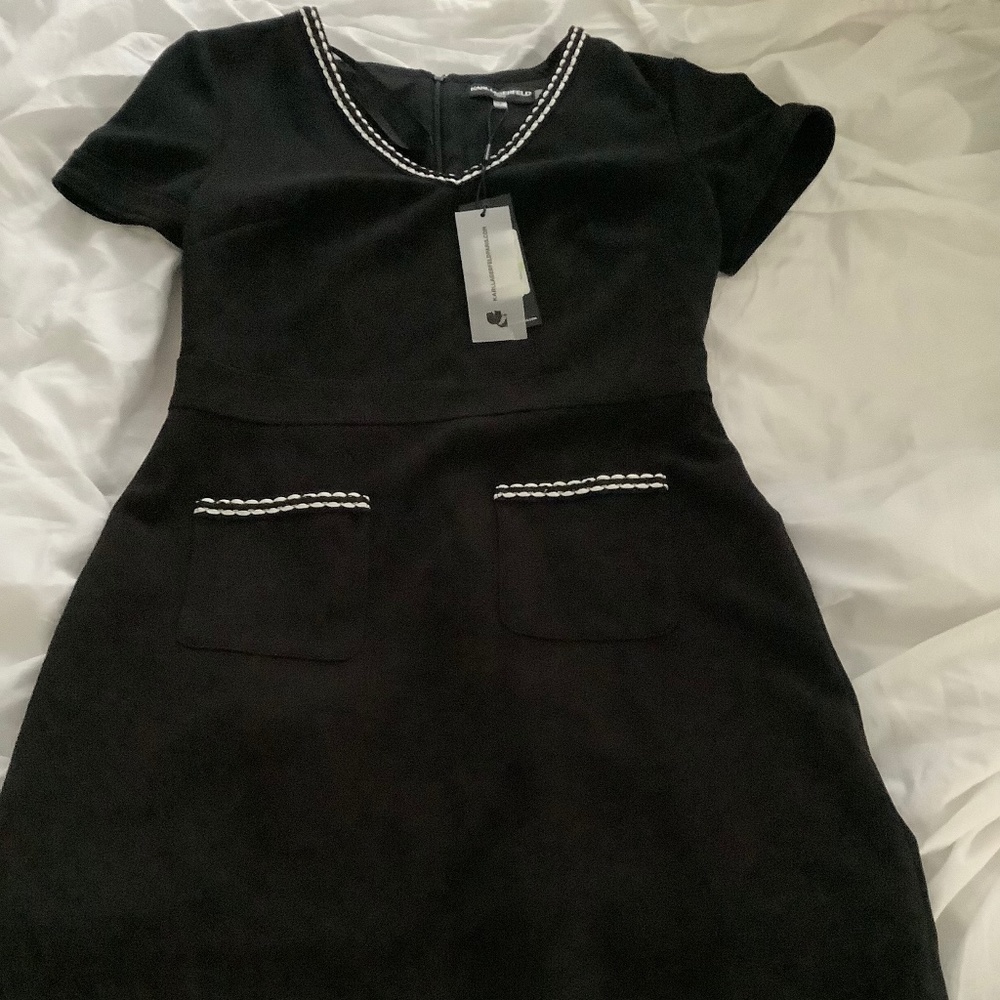 Black dress with pockets, size 4